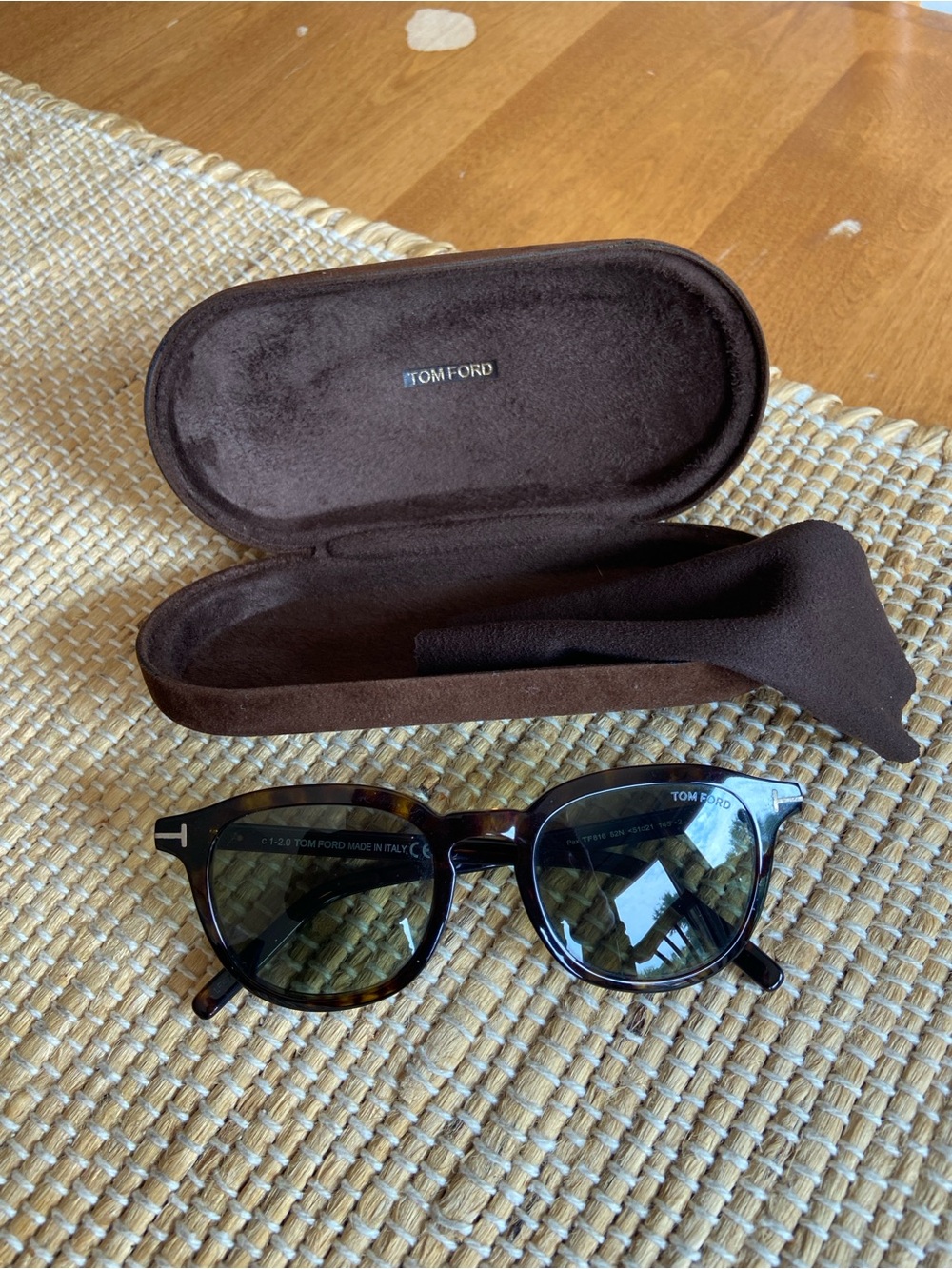 Tom Ford Pax TF816 Tortoise Round Plastic Sunglasses Frame 51-21-145